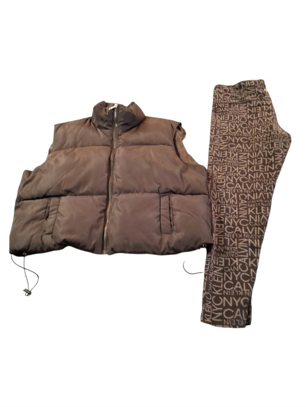 Puffer Vest + Leggings Bundle